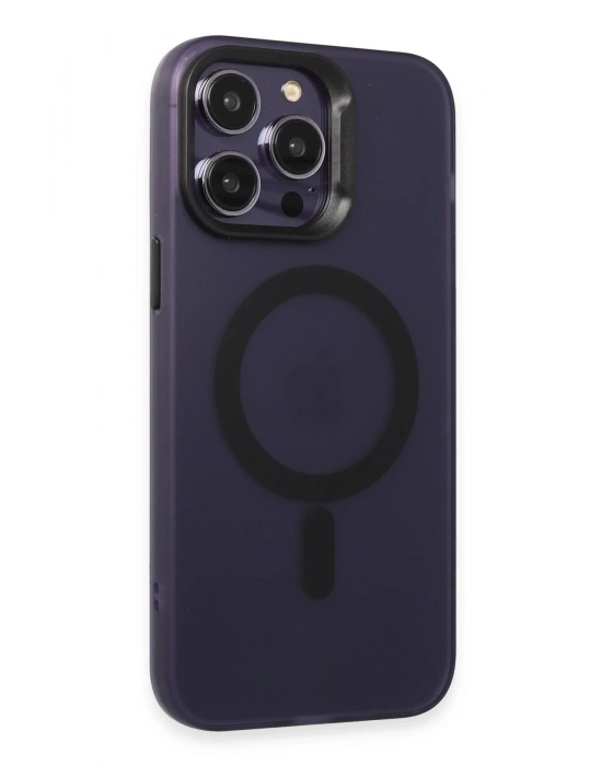 Joko iPhone 14 Pro Max Kılıf Mateks Magsafe Kapak - Derin Mor