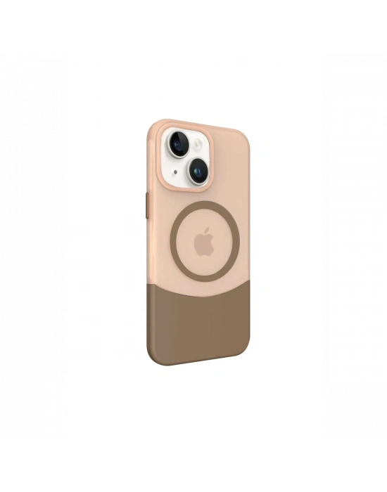 Joko iPhone 15 PC Suit Magsafe Kapak - Kahverengi