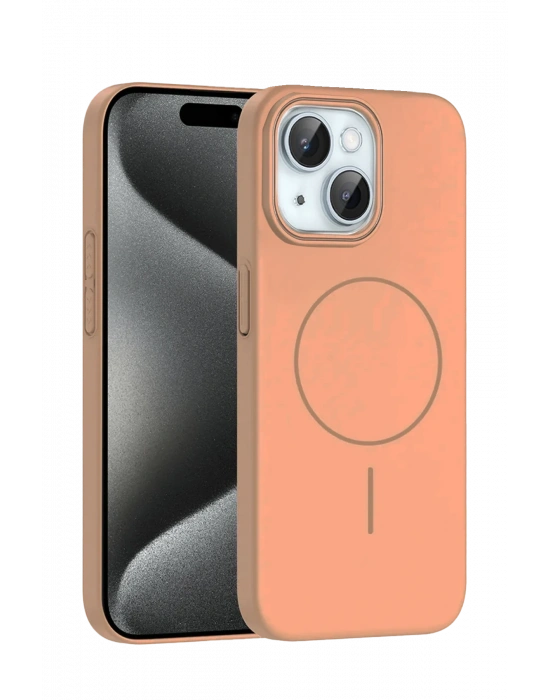 Joko iPhone 15 Plus Broş Magsafe Kapak - Çöl Titanyum