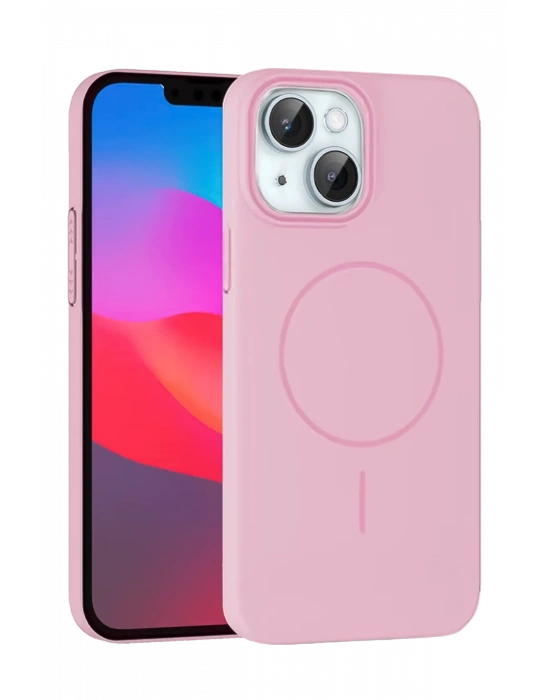 Joko iPhone 15 Plus Broş Magsafe Kapak - Pembe