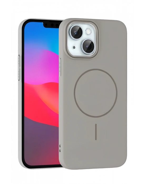 Joko iPhone 15 Plus Broş Magsafe Kapak - Titan Gri