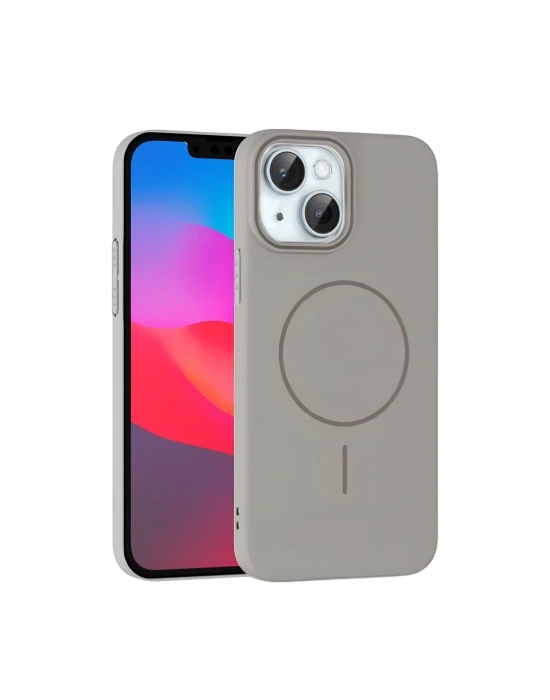 Joko iPhone 15 Plus Broş Magsafe Kapak - Titan Gri