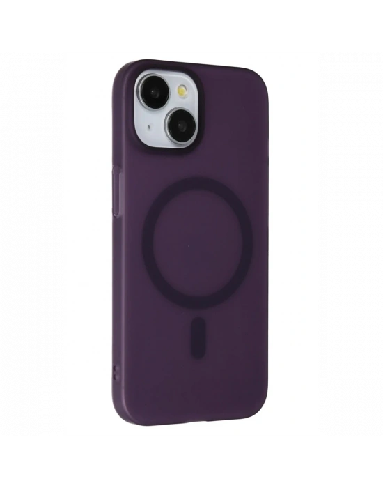 Joko iPhone 15 Plus Tuna PC Slim Magsafe Kapak - Derin Mor