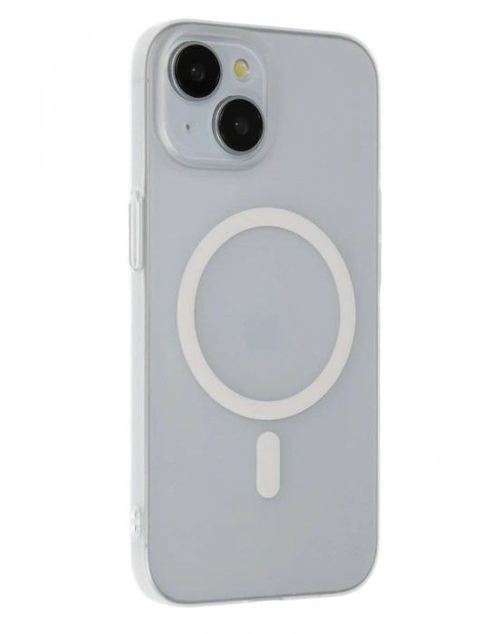 Joko iPhone 15 Plus Tuna PC Slim Magsafe Kapak - Şeffaf