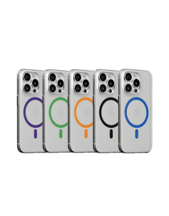 Joko iPhone 15 Pro Kılıf Bubble Magsafe Kapak - Mavi