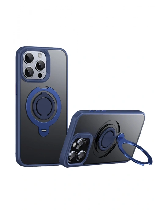 Joko iPhone 15 Pro Max Avatar 360 Dönen Magsafe Kapak - Lacivert