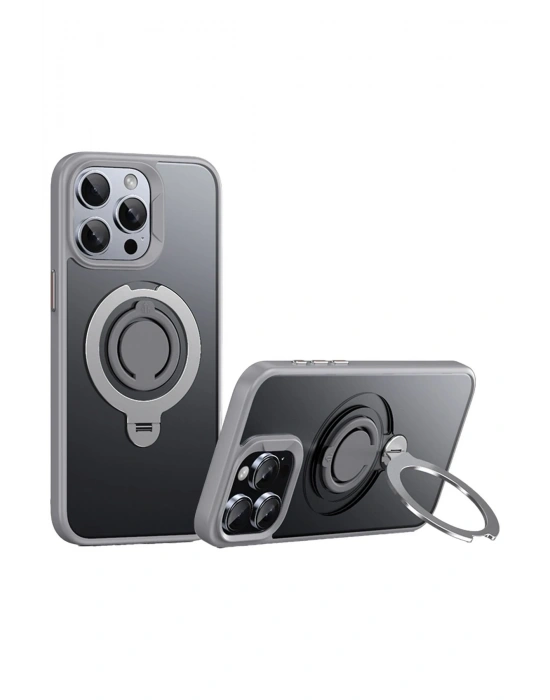 Joko iPhone 15 Pro Max Avatar 360 Dönen Magsafe Kapak - Titan Gri