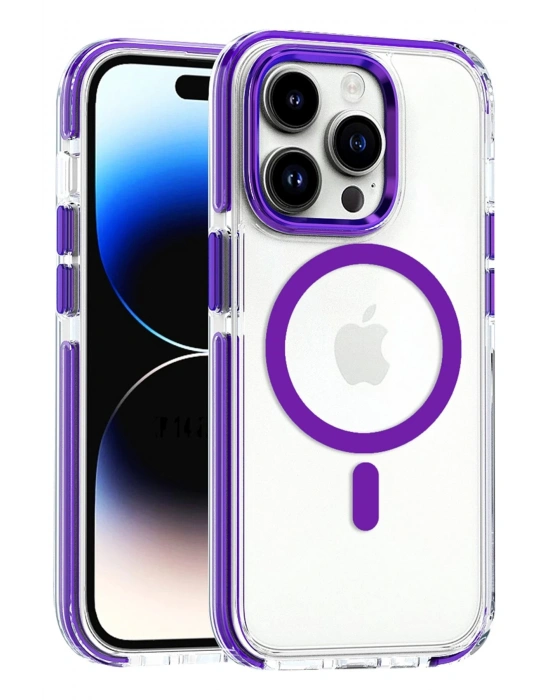 Joko iPhone 15 Pro Max Bella Magsafe Kapak - Derin Mor