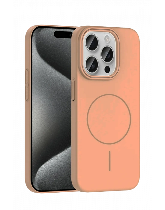 Joko iPhone 15 Pro Max Broş Magsafe Kapak - Çöl Titanyum