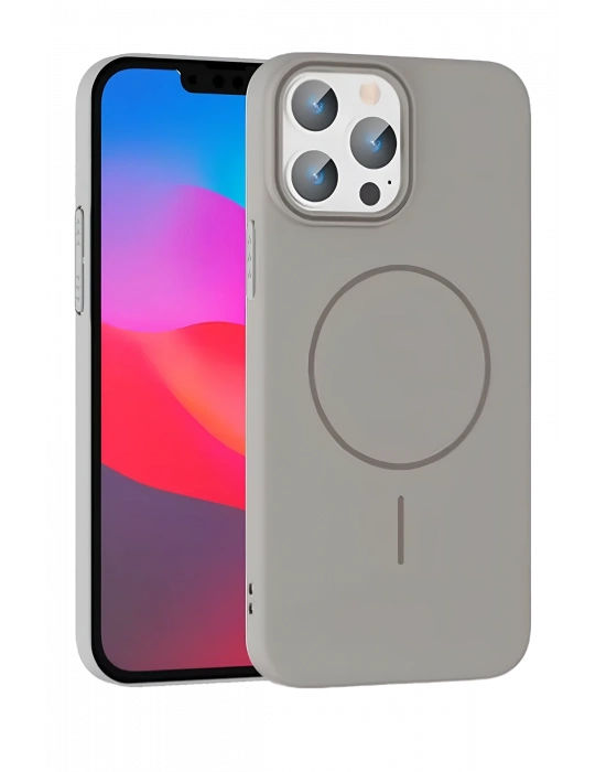 Joko iPhone 15 Pro Max Broş Magsafe Kapak - Titan Gri