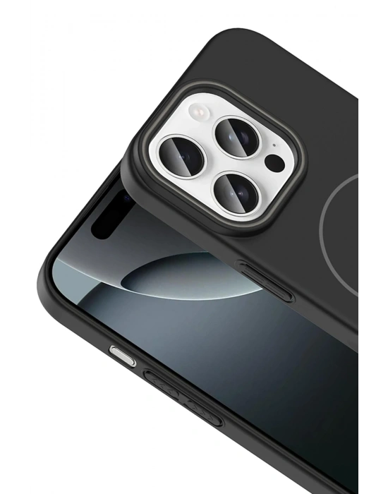 Joko iPhone 15 Pro Max Broş Magsafe Kapak - Titan Gri