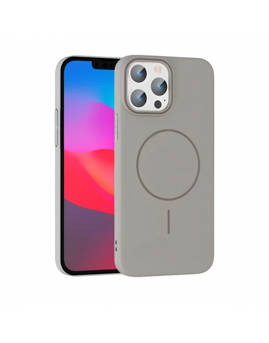Joko iPhone 15 Pro Max Broş Magsafe Kapak - Titan Gri