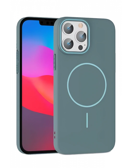 Joko iPhone 15 Pro Max Broş Magsafe Kapak - Turkuaz