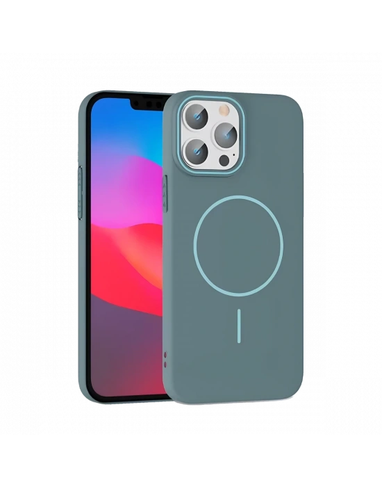Joko iPhone 15 Pro Max Broş Magsafe Kapak - Turkuaz