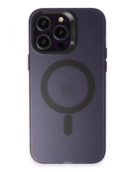 Joko iPhone 15 Pro Max Kılıf Mateks Magsafe Kapak - Derin Mor
