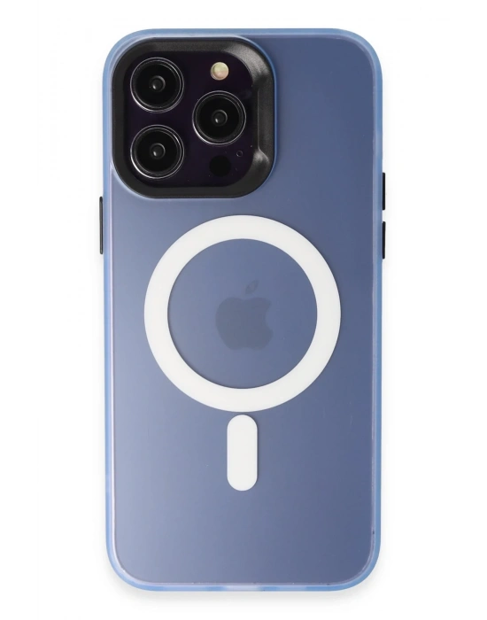 Joko iPhone 15 Pro Max Kılıf Mateks Magsafe Kapak - Sierra Blue
