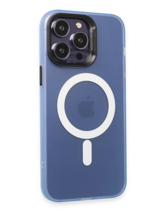 Joko iPhone 15 Pro Max Kılıf Mateks Magsafe Kapak - Sierra Blue