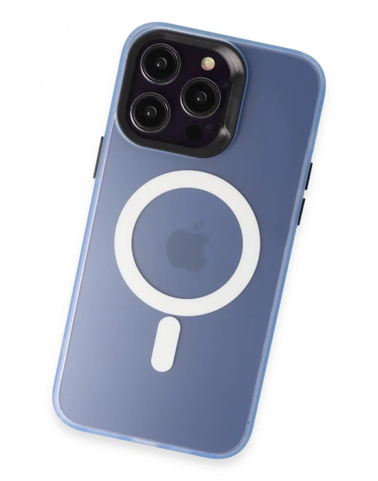 Joko iPhone 15 Pro Max Kılıf Mateks Magsafe Kapak - Sierra Blue