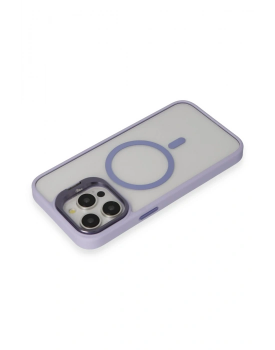 Joko iPhone 15 Pro Max Kılıf Roblox Lens Magsafe Standlı Kapak - Lila