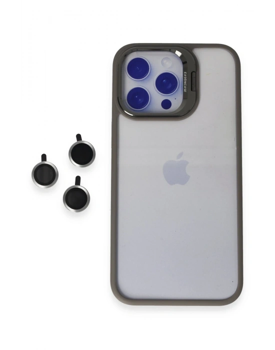 Joko iPhone 15 Pro Max Kılıf Roblox Lens Standlı Kapak - Titan Gri