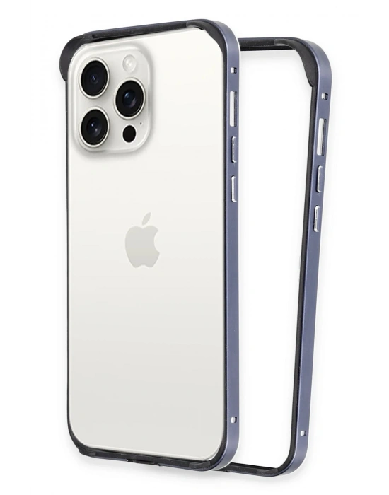 Joko iPhone 15 Pro Max Land Bumper Koruma Kapak - Lacivert