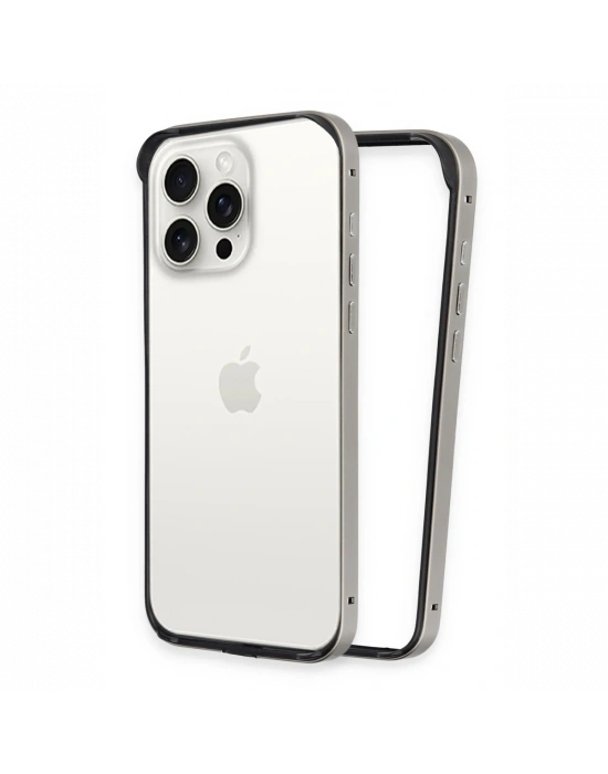 Joko iPhone 15 Pro Max Land Bumper Koruma Kapak - Titan Gri