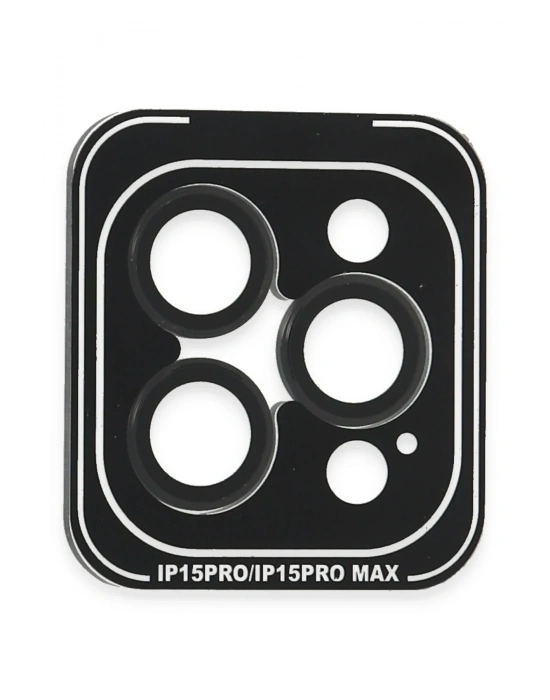 Joko iPhone 15 Pro Max PVD Metal Kamera Lens - Siyah