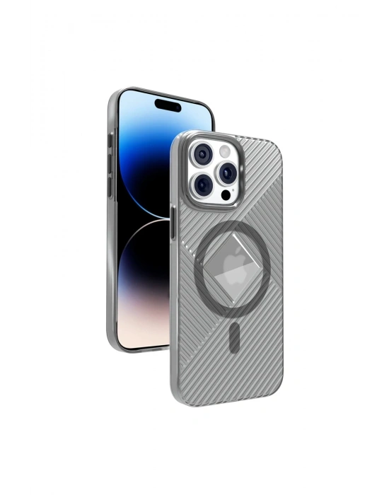 Joko iPhone 15 Pro Max Stella PC Sert Magsafe Kılıf - Siyah