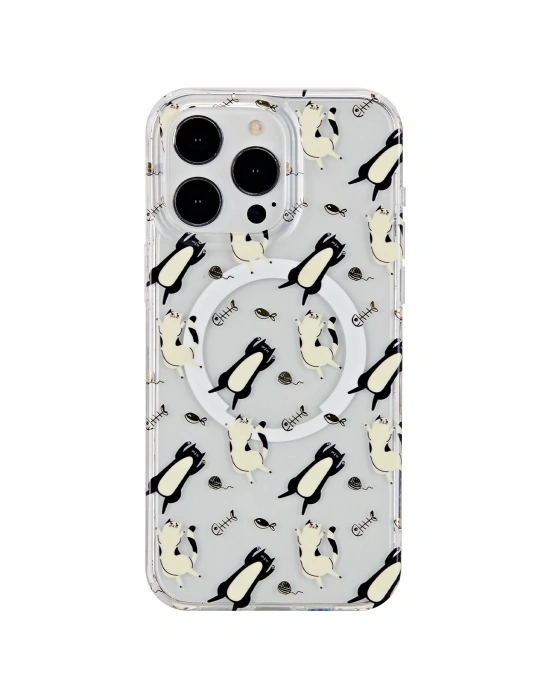 Joko iPhone 15 Pro Tanya Magsafe Kapak - Desen 4