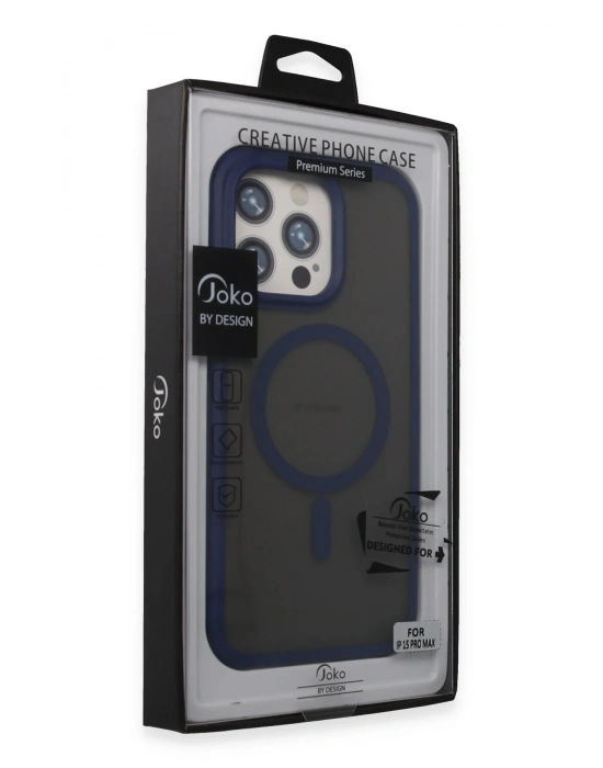 Joko iPhone 15 Pro Toras Airbag Magsafe Kapak - Lacivert