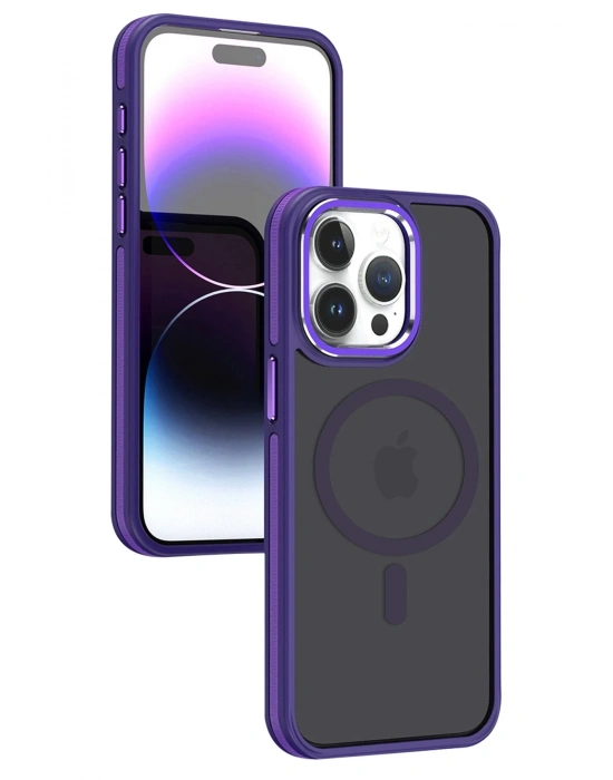 Joko iPhone 15 Pro Winner Magsafe Kapak - Derin Mor