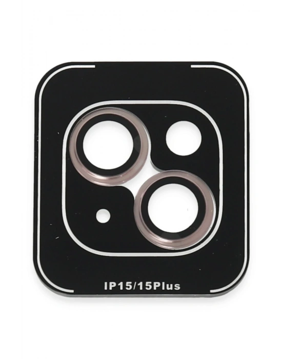 Joko iPhone 15 PVD Metal Kamera Lens - Pembe