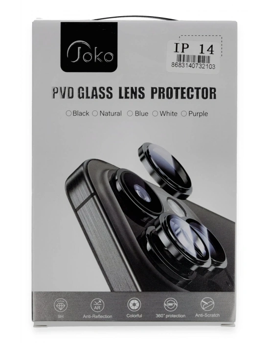 Joko iPhone 15 PVD Metal Kamera Lens - Turuncu