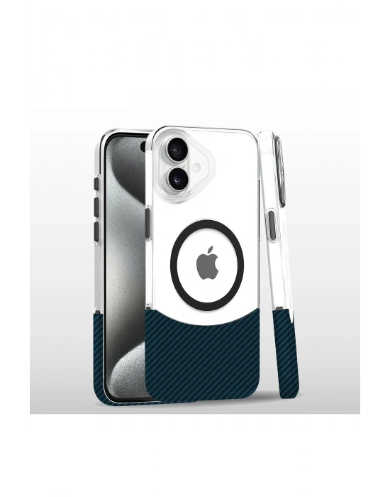 Joko iPhone 16 Carbon Puzzle Magsafe Kapak - Yeşil