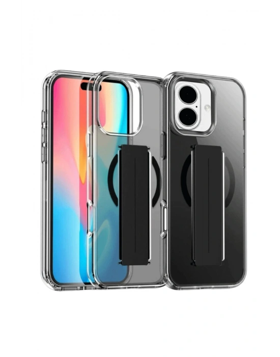 Joko iPhone 16 Kılıf Alfa Magsafe Standlı Kapak - Siyah