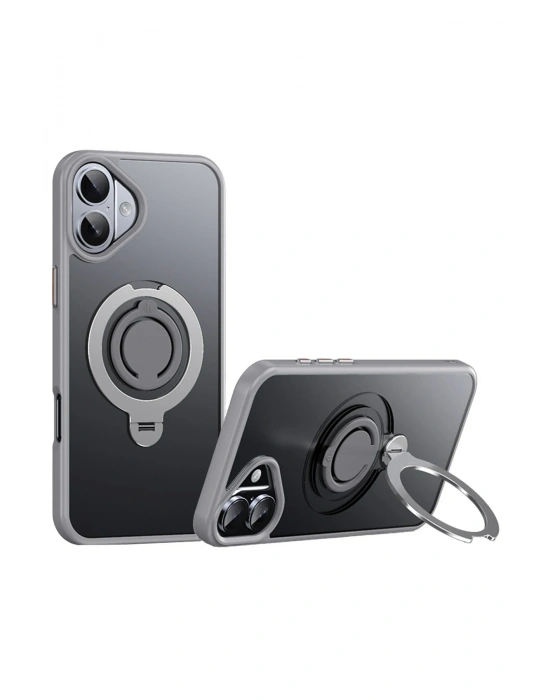 Joko iPhone 16 Plus Avatar 360 Dönen Magsafe Kapak - Titan Gri