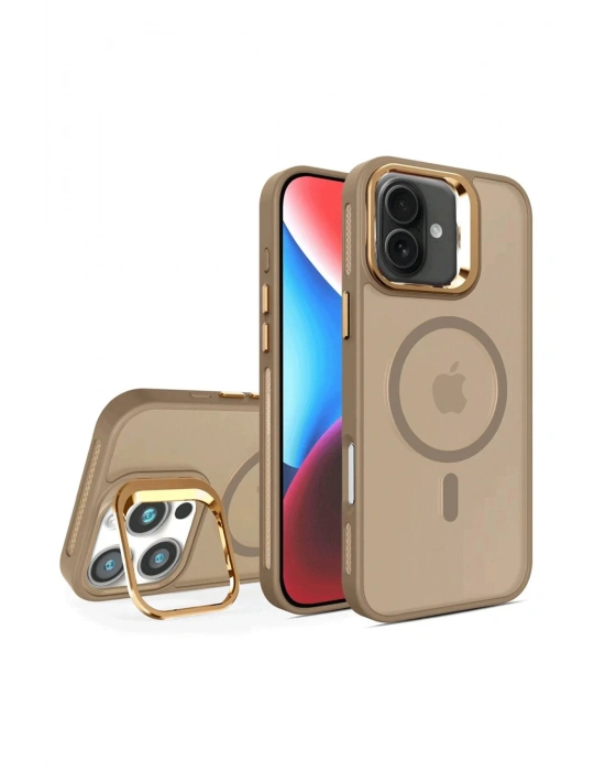 Joko iPhone 16 Plus Flet Lens Magsafe Kapak - Gold