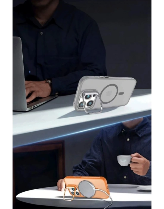 Joko iPhone 16 Plus Flet Lens Magsafe Kapak - Gold