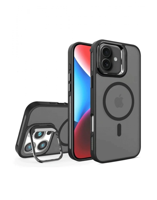 Joko iPhone 16 Plus Flet Lens Magsafe Kapak - Siyah
