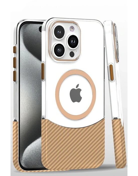 Joko iPhone 16 Pro Carbon Puzzle Magsafe Kapak - Desert