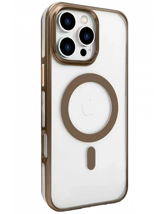 Joko iPhone 16 Pro Gleam PC Sert Magsafe Kılıf - Kahverengi