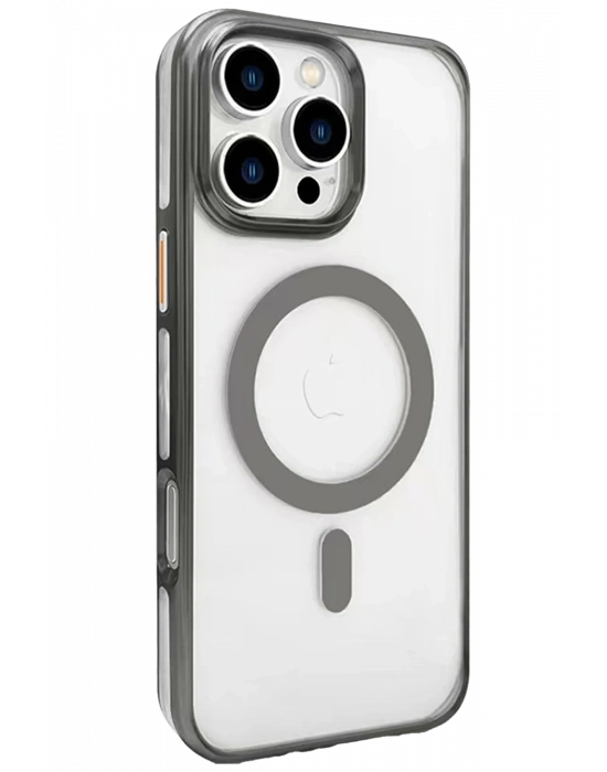 Joko iPhone 16 Pro Gleam PC Sert Magsafe Kılıf - Titan Gri
