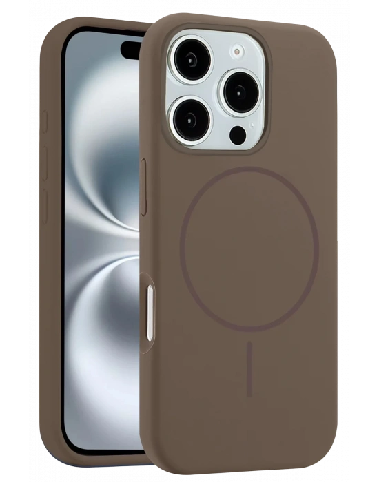 Joko iPhone 16 Pro Kılıf Jully Magsafe Kapak - Kahverengi