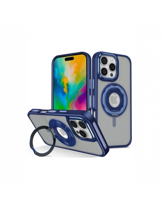 Joko iPhone 16 Pro Max Banza Magsafe Standlı Kapak - Lacivert