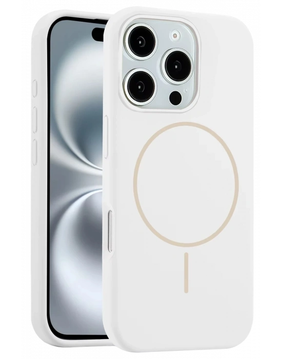 Joko iPhone 16 Pro Max Kılıf Jully Magsafe Kapak - Beyaz
