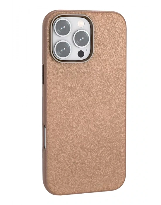 Joko iPhone 16 Pro Wonder Deri Magsafe Kapak - Bronz