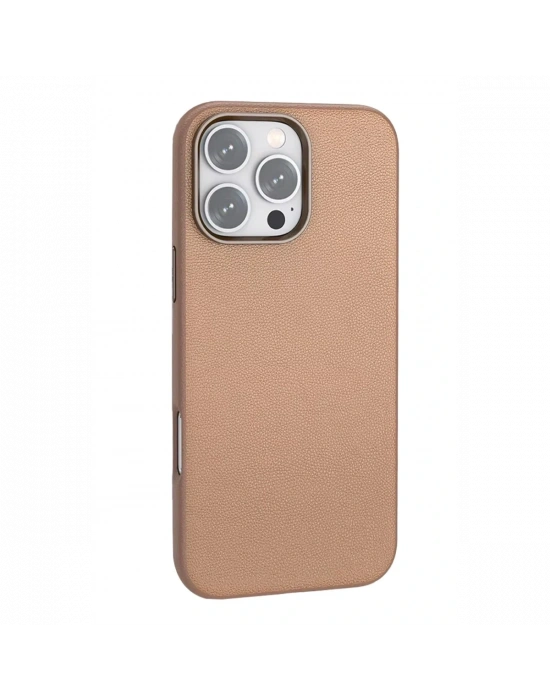 Joko iPhone 16 Pro Wonder Deri Magsafe Kapak - Bronz