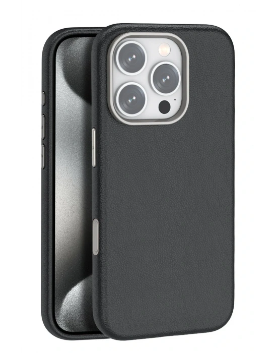 Joko iPhone 16 Pro Wonder Deri Magsafe Kapak - Siyah