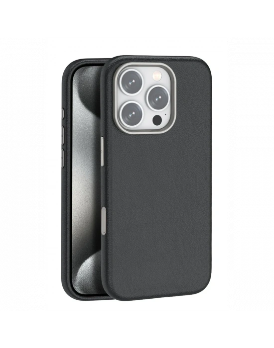 Joko iPhone 16 Pro Wonder Deri Magsafe Kapak - Siyah