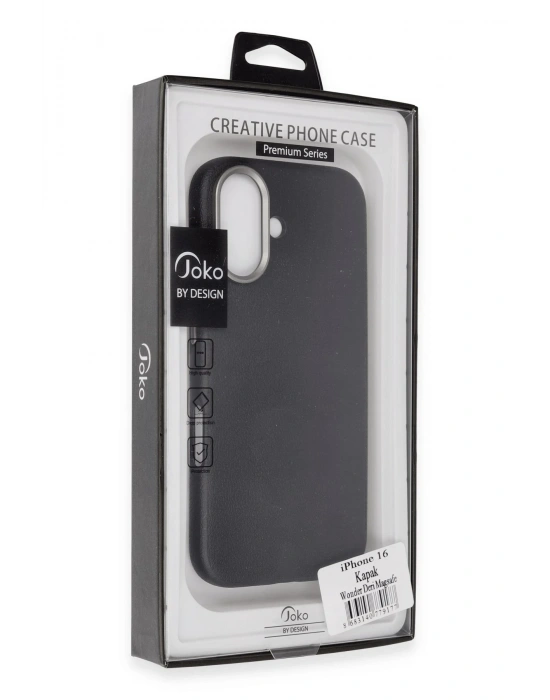 Joko iPhone 16 Wonder Deri Magsafe Kapak - Siyah